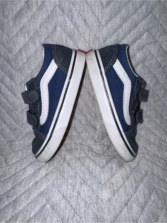 Toddler size 8 Vans brand in blue