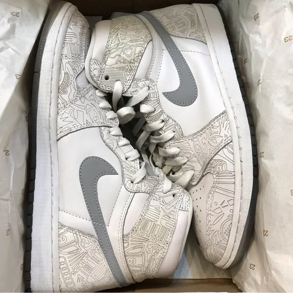 👟Air Jordan 1 Retro 30th Anniversary Laser Sneakers