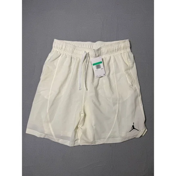 Jordan Dri-FIT Training Shorts Sail White Black DQ7902-135 Mens XL