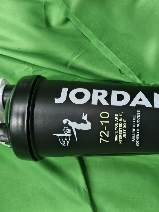 Jordan Black Toiletry/Accessory Pouch with White Logo and Yellow Accent