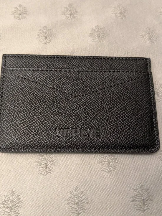 New!  Verlye Thin Credit Card/ID Case  Black