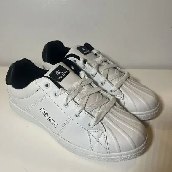 And 1 Youth Boy's White or Athletic‎ Casual Low Top Sneakers Shoes 6 Basketball