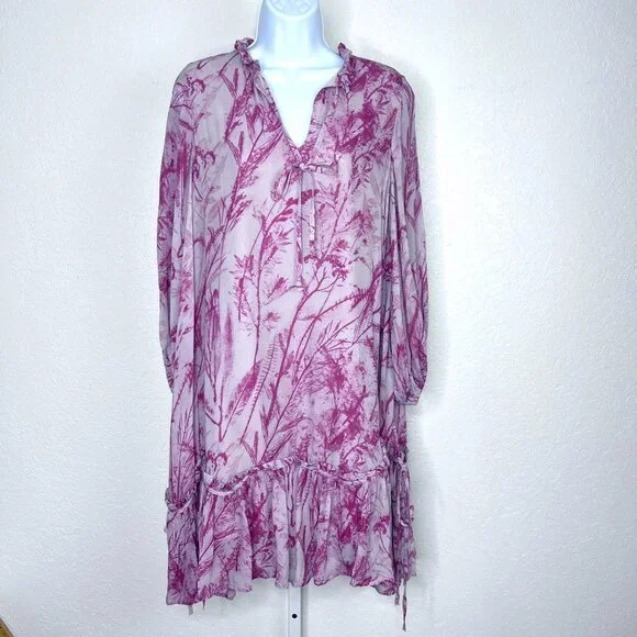 All Saints Arieta Grasmere Dress 6 whimsical fairycore cottagecore‎ flowy mini