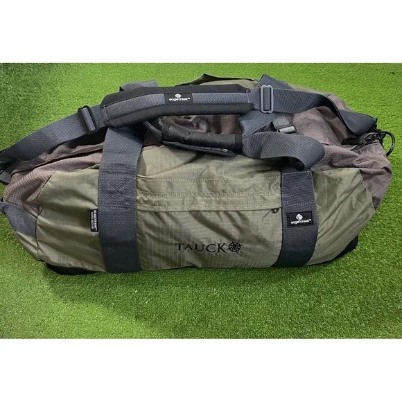 Tauck Duffle Bag LG Weekender Bag Ripstop Grey Olive Drab Carry On Travel Bag