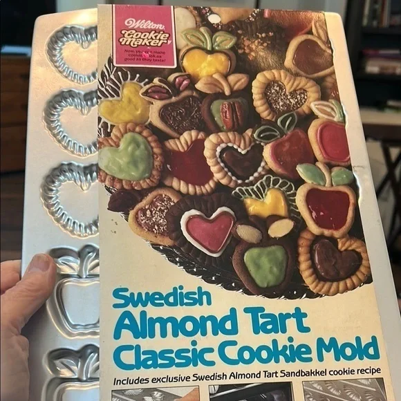 Vintage 1984 Wilton Swedish Almond Tart Classic Cookie Maker Mold NWT