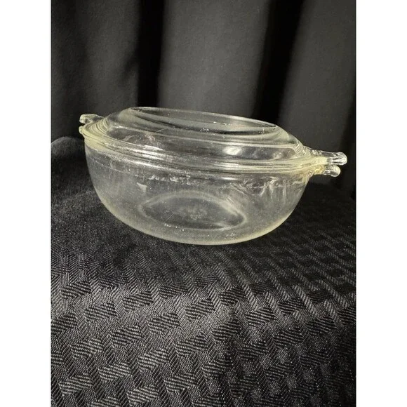 Vintage Pyrex Clear Bowl With Lid