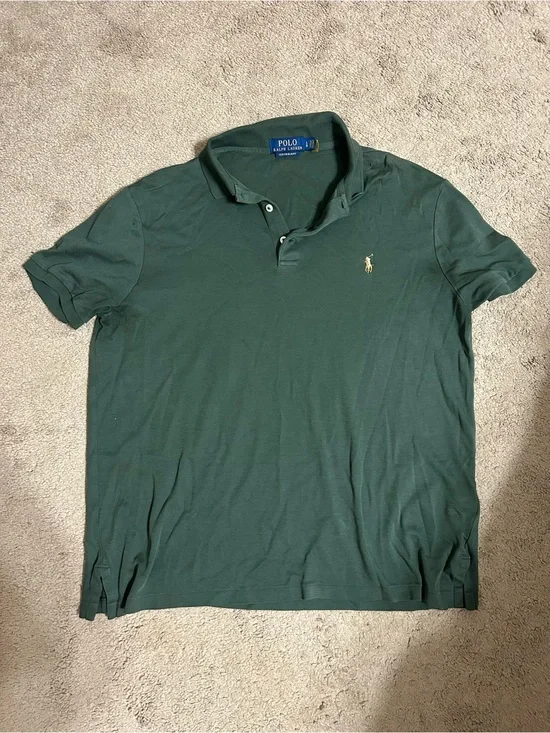Polo by Ralph Lauren Dark Green Short Sleeve Mesh Polo