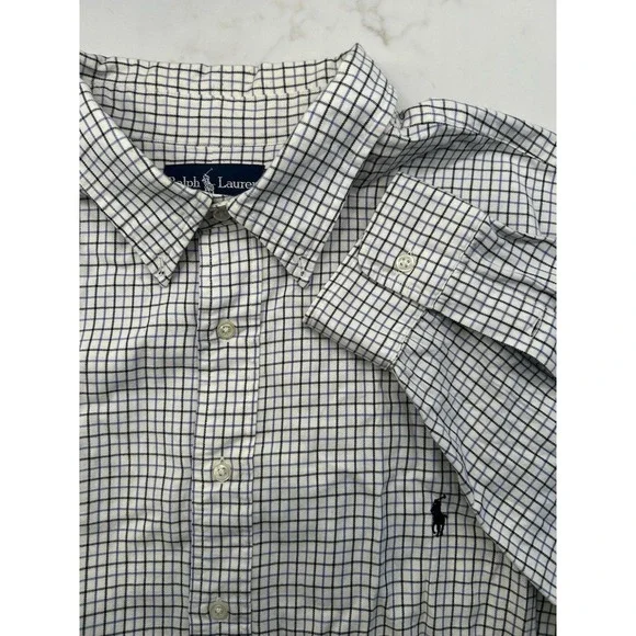 Polo Ralph Lauren Long Sleeve Button Down Up Front Shirt Classic Fit 3XL Big 3XB
