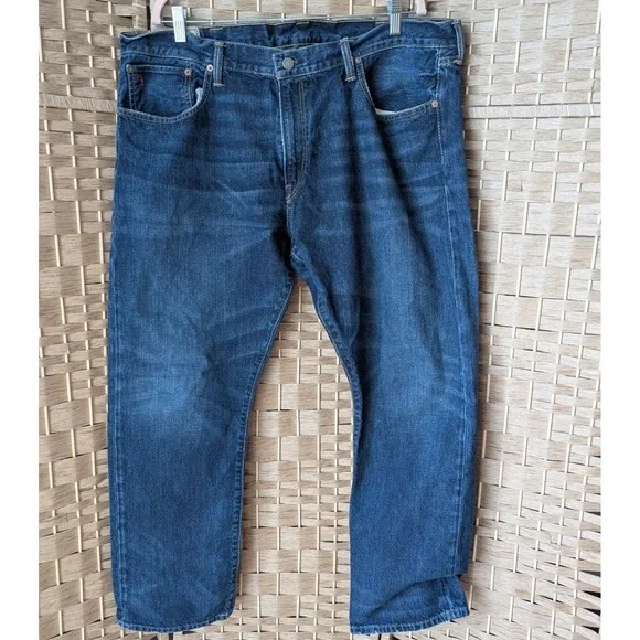 VTG Y2K Polo Ralph Lauren Straight‎ Leg Jeans Mens 40x30 90s Dad Jeans Americana