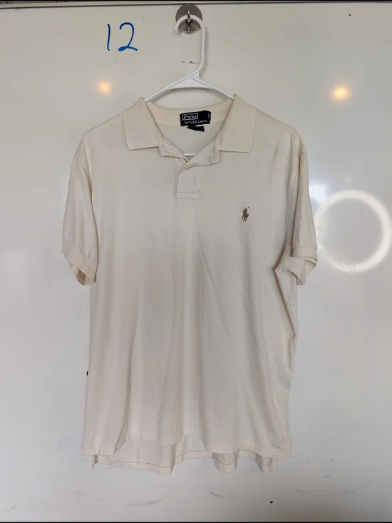 Polo by Ralph Lauren Men's Cream Short-Sleeve Polo Shirt