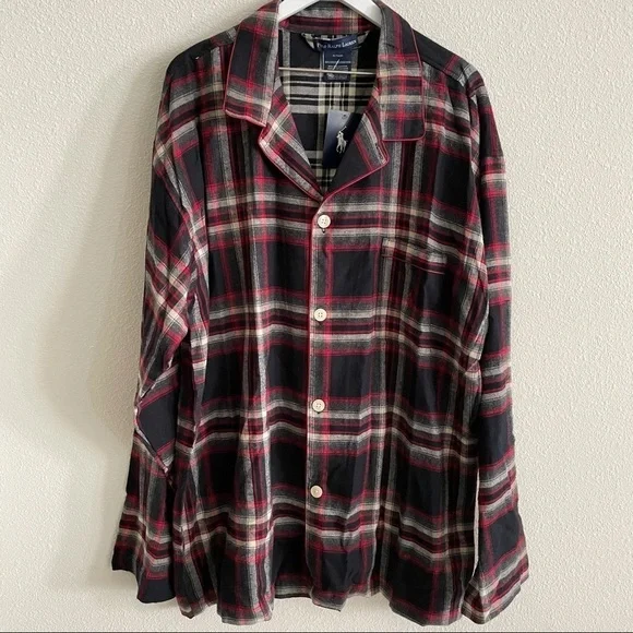 Polo Ralph Lauren Men’s Plaid Pajama Top Size XL