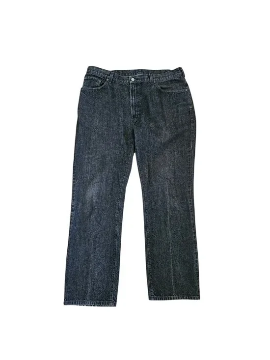 Polo Ralph Lauren‎ Mens Jeans Faded Black Sz 38 X 32 Straight Leg