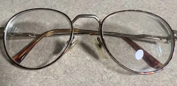 Vintage Round Polo Ralph Lauren Eyeglasses Frames Tortoise Brown Gold