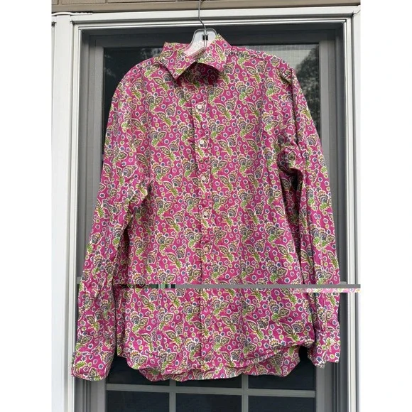 Vintage Polo Ralph Lauren Paisley Button Down Shirt Long Sleeve Mens Size X-Larg