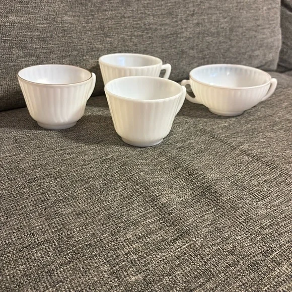 Macbeth Evans Monax Petalware 2 Teacup & Sugar Bowl