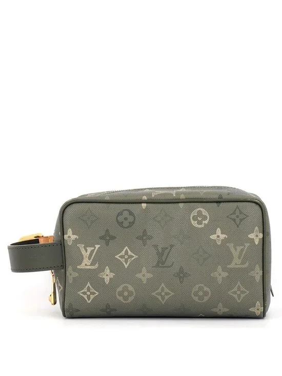 Louis Vuitton Clutch Monogram Surplus Dopp Kit Pouch Handbag Second