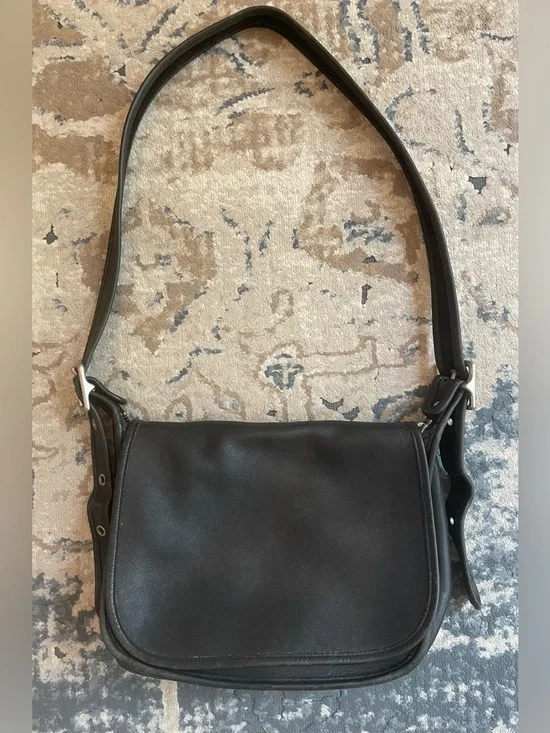 Coach Vintage 9951 Patricia Legacy Black Leather Crossbody Bag