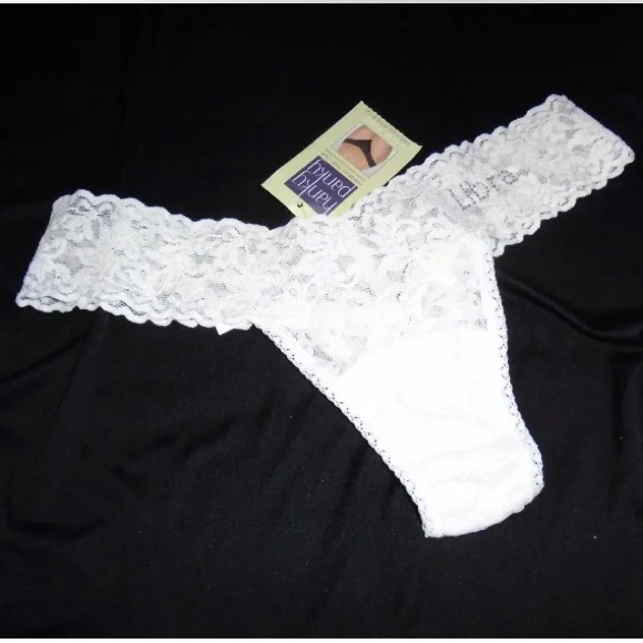 Hanky Panky Low Rise Libra Zodiac Thong White with Rhinestones New with Tag OSFM