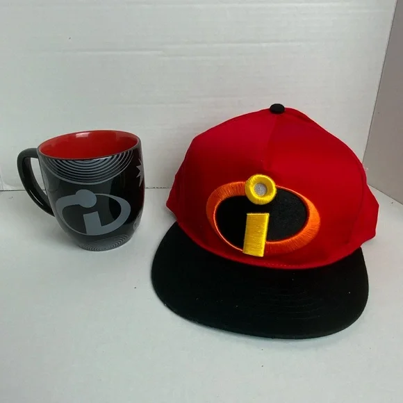 Disney Parks the Incredibles Coffee Mug and Adjustable Hat
