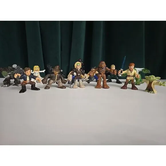 Playskool Hasbro Marvel, Indiana Jones, Star Wars Figure Lot Of‎ 14