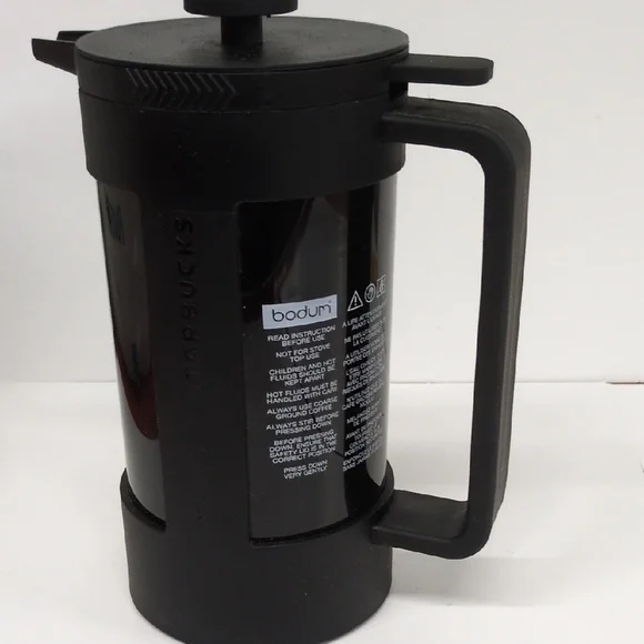 Bodum Black French Press with Starbucks Logo