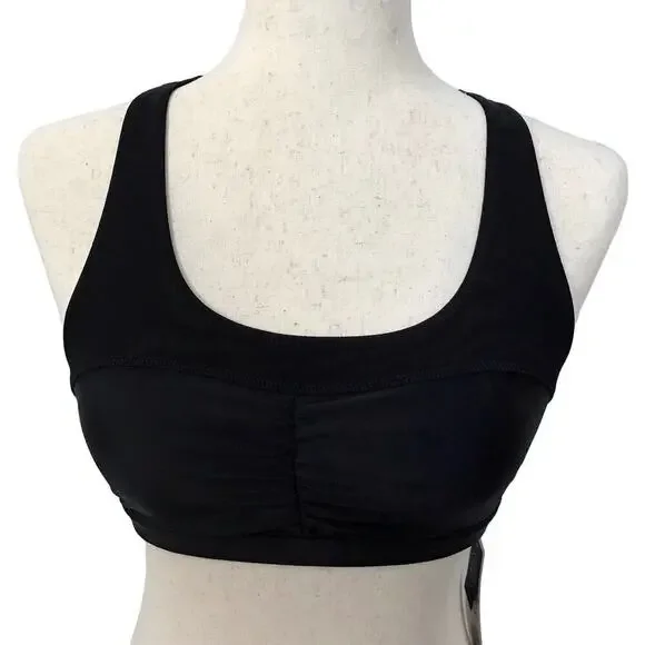 Roxy NWT Black Pull On Sports Bra Women S
