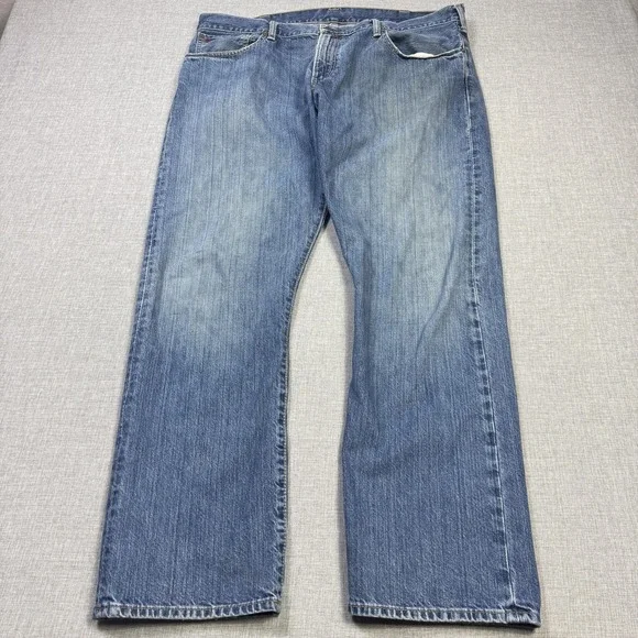 Polo Ralph Lauren Jeans Mens 38x30‎ Hampton Straight Blue Light Wash Denim