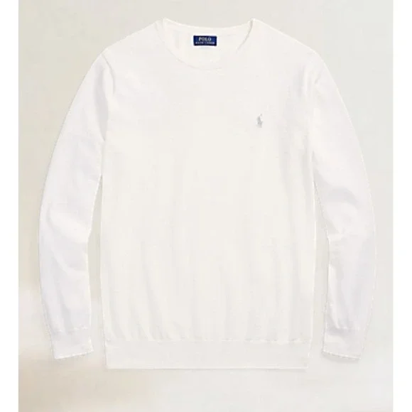 Polo Ralph Lauren White Spa Terry Raglan Pullover Sweatshirt Men's Size 4XB NWT