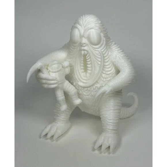 Battle Beyond The Sun (1959) White Paintable Monster Toy With Astronaut