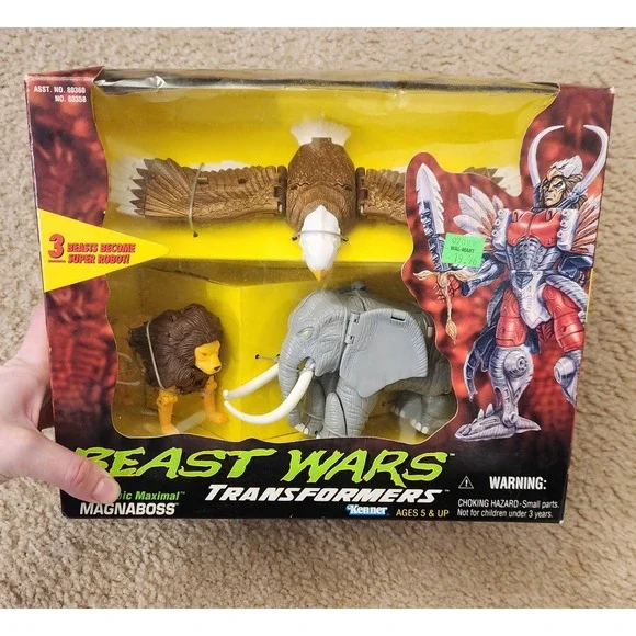Vintage 1997 Kenner Beast Wars Transformers Magnaboss Combiner Set 80358 NIB