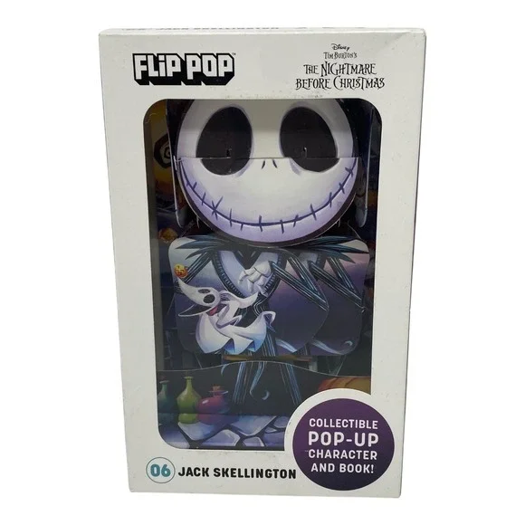 Disney Nightmare Before Christmas Jack Skellington‎ Flip Pop Up Character & Book