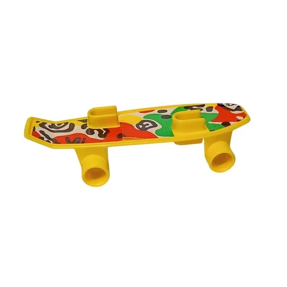 Vintage Mattel Barbie 1987 Ken Cool Times Yellow Skateboard Barbie‎ Skateboard