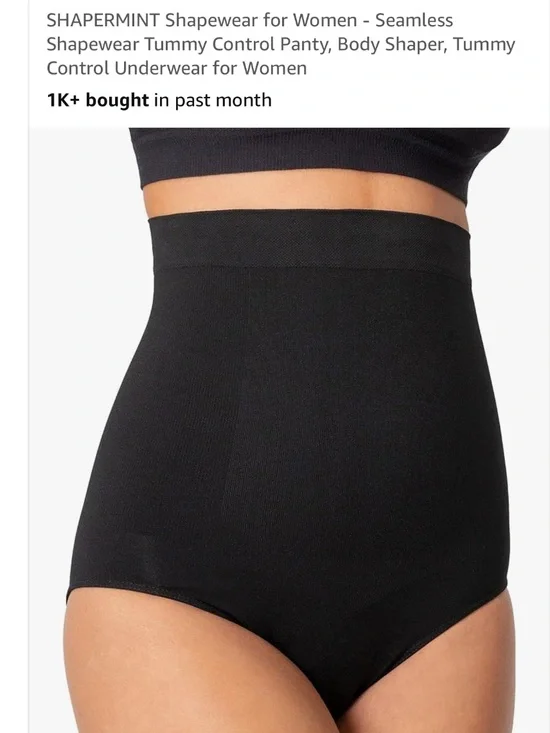 Shapermint Black High-Waist Shaping Shorts