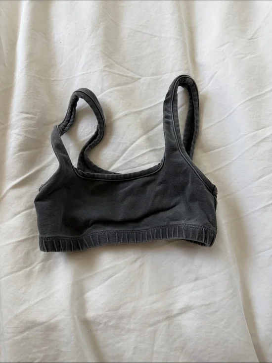 SKIMS Scoop Bralette - Charcoal
