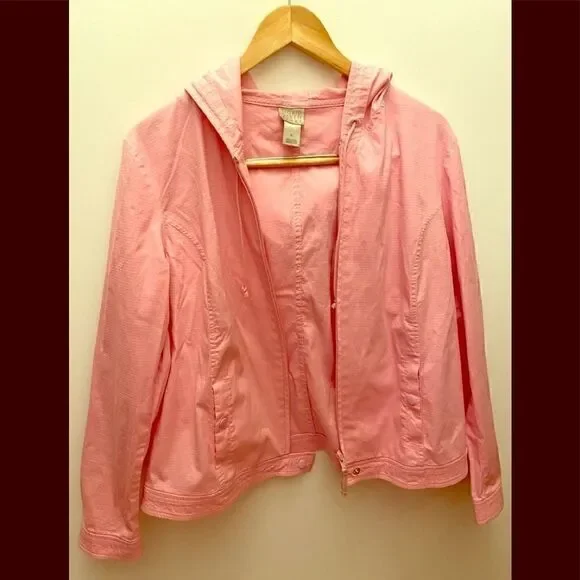Sigrid Olsen sport jacket with hoodie
