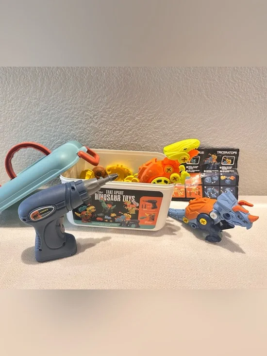 Build-and-Play Dino Toy Set - take apart Dinosaurs toy 4 dinos