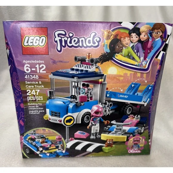 Lego 41348 Friends 6+ NEW Service & Care Truck Olivia FlatbedTowtruck 247 Pieces
