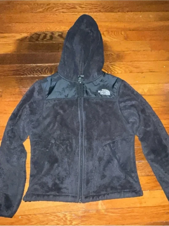The North Face Black Hooded Teddy Fleece Jacket
