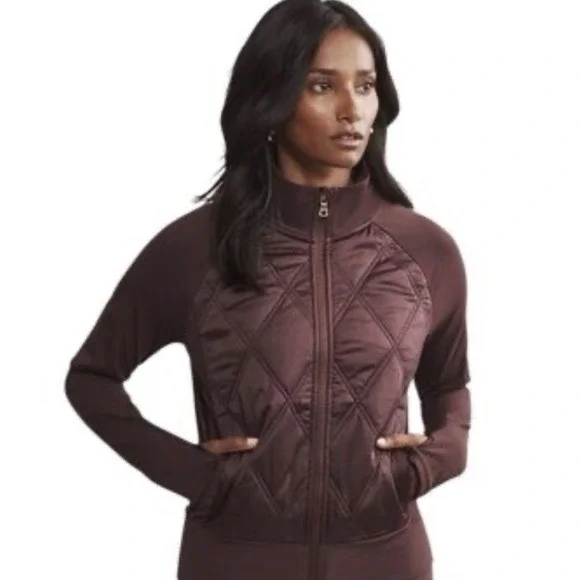 Rhone Alpine Insulated Active Jacket in‎ the color Brown Berry Size L