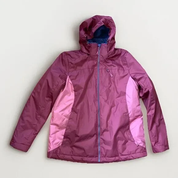 ZeroXposur Jacket‎ Women’s Large Red Hooded Puffer ThermoCloud Insulated Coat