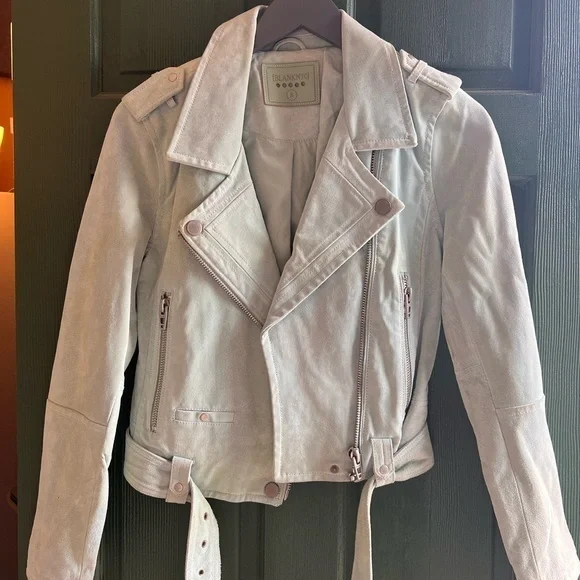 Blank NYC turquoise suede  Moto Jacket