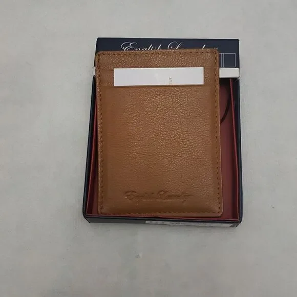 English Laundry Money Clip Slim Card Case New