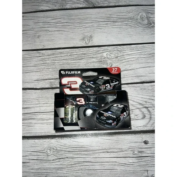 Dale Earnhardt #3 Nascar Black Camera FujiFilm Flash Sealed 35 mm
