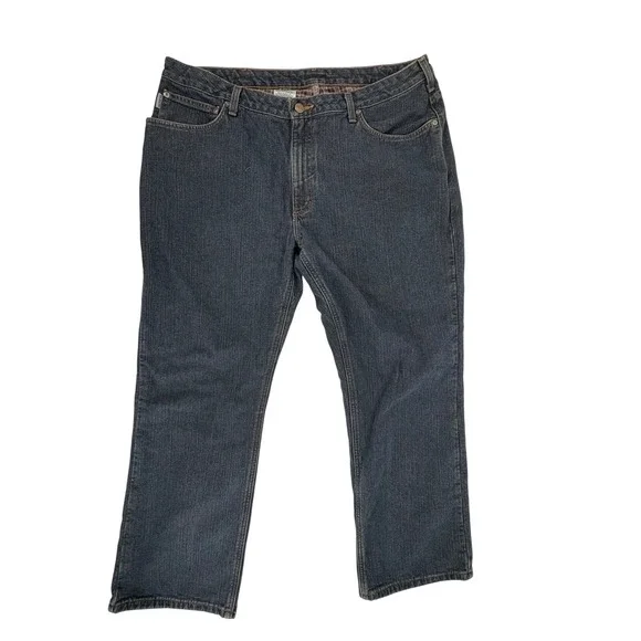 Carhartt Women‎ Relaxed Fit Flannel Lined Denim Jeans WB022 ADT 18 X 30