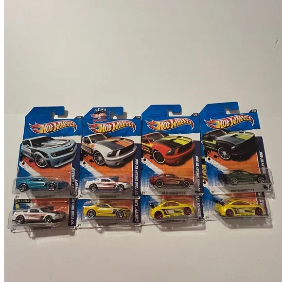 Hot Wheel Nightburnerz Lot 8 07 Ford Shelby GT-500 Chevy Camaro Honda Civic '11