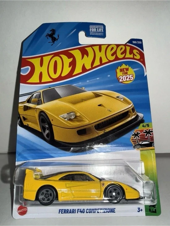Hot Wheels 2025 Ferrari F40 Competition Yellow Exotics 4/5 198/250