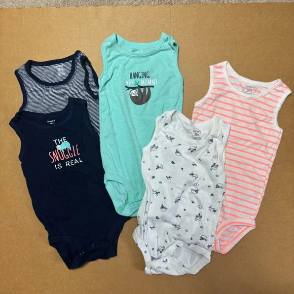Carters Toddler Bundle 18 Months Summer Sleeveless 6 Piece