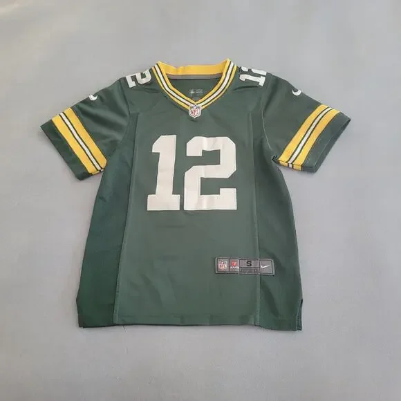 NIKE On-Field Aaron Rodgers #12 Green Bay Packers Jersey--YOUTH/Child Sz 8/Sm