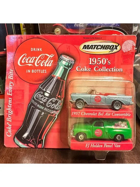 Matchbox 1950s Coca-Cola Coke Collection Die-Cast 1957 Chevrolet Bel Air Convert