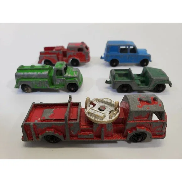 Lot Vintage Diecast TootsieToy Matchbox Cars‎ Truck Tractors Trailers Mixed
